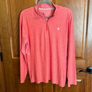 Coolibar 3/4 zip activewear top. UPF 50+